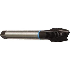 Emuge - 7/16-14 UNC, 3 Flute, Nitride Finish, Cobalt Spiral Point Tap - Plug Chamfer, Right Hand Thread, 3-5/32" OAL, 0.866" Thread Length, 0.323" Shank Diam, Series Rekord B - Exact Industrial Supply