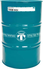 Master Fluid Solutions - Trim SOL, 54 Gal Drum Emulsion Fluid - Water Soluble, For Cutting, Drilling, Tapping, Reaming - Apex Tool & Supply