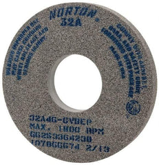Norton - 14" Diam x 5" Hole x 1-1/2" Thick, G Hardness, 46 Grit Surface Grinding Wheel - Aluminum Oxide, Type 1, Coarse Grade, 1,800 Max RPM, Vitrified Bond, No Recess - Apex Tool & Supply