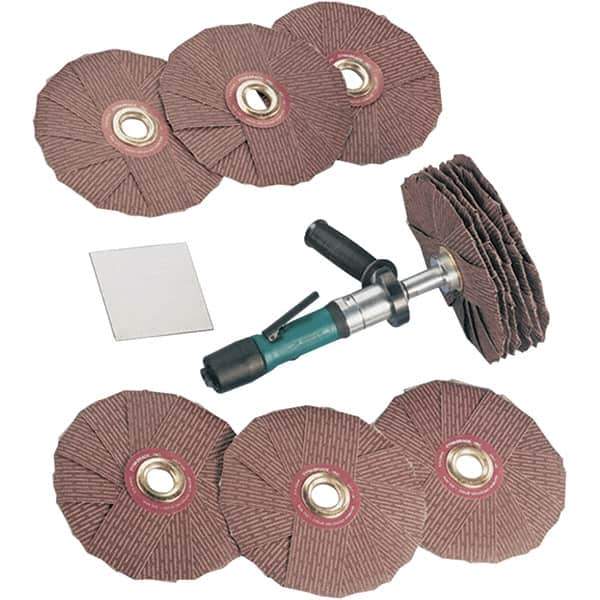 Dynabrade - 0.4 hp, 200-950 RPM Finishing Sander - 22 CFM Air Consumption, 6.21 bar Air Pressure, 1/4 NPT Inlet - Apex Tool & Supply