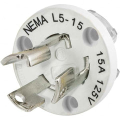 Hubbell Wiring Device-Kellems - 125V 15A NEMA L5-15P Industrial Twist Lock Plug - Apex Tool & Supply