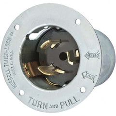 Hubbell Wiring Device-Kellems - 125V 50A NonNEMA Industrial Twist Lock Inlet - Apex Tool & Supply