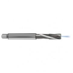 M8x1.0 6H 3-Flute Carbide Semi-Bottoming 15 degree Spiral Flute Tap-Bright - Apex Tool & Supply