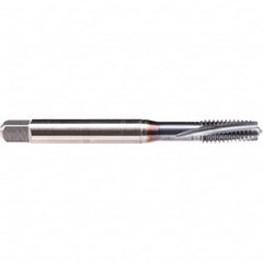 Emuge - #12-28 UNF 3B 3 Flute TiCN Finish Cobalt Spiral Point Tap - Apex Tool & Supply