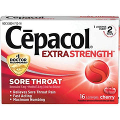 Cepacol - Cherry Flavor Cough Drop Lozenges - Sore Throat Relief - Apex Tool & Supply