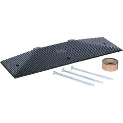 Vestil - 11-7/16" Long x 35-1/4" Wide x 2-7/16" High, Rubber Speed Hump - Black - Apex Tool & Supply