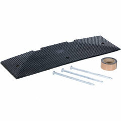 Vestil - 10-7/16" Long x 35-1/4" Wide x 2-7/16" High, Rubber Speed Hump - Black - Apex Tool & Supply