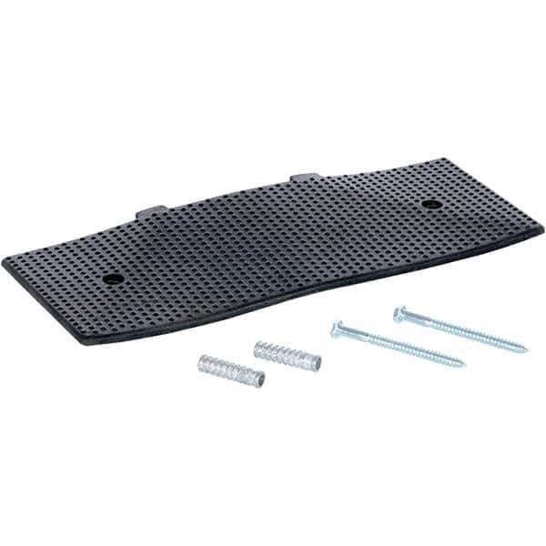 Vestil - 9-15/32" Long x 23-1/2" Wide x 1-3/8" High, Rubber Speed Hump - Black - Apex Tool & Supply