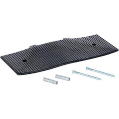 Vestil - 9-15/32" Long x 23-1/2" Wide x 1-3/8" High, Rubber Speed Hump - Black - Apex Tool & Supply