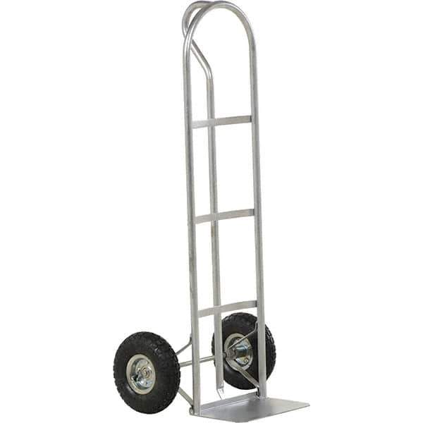 Vestil - 500 Lb Capacity 52" OAH Hand Truck - P Handle, Steel, Pneumatic Wheels - Apex Tool & Supply