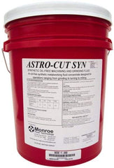 Monroe Fluid Technology - Astro-Cut SYN, 5 Gal Pail Cutting & Grinding Fluid - Synthetic, For Drilling, Machining, Milling, Turning - Apex Tool & Supply