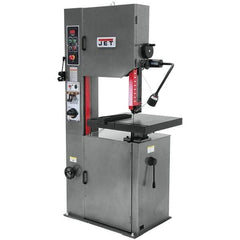 Jet - 15-1/2 Inch Throat Capacity, Variable Speed Pulley Vertical Bandsaw - 82 to 330 (Low), 985 to 3950 (High) SFPM, 2 HP, Three Phase - Apex Tool & Supply