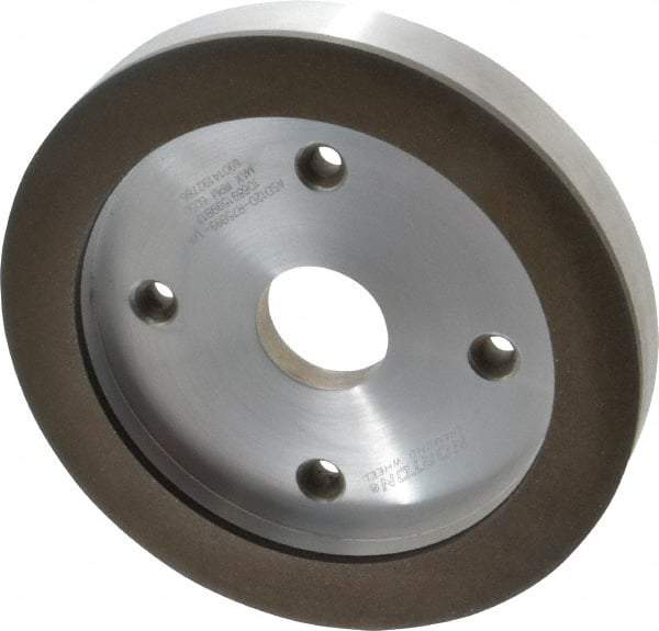 Norton - 6" Diam, 1-1/4" Hole Size, 3/4" Overall Thickness, 120 Grit, Type 6 Tool & Cutter Grinding Wheel - Fine Grade, Diamond, R Hardness, Resinoid Bond - Apex Tool & Supply