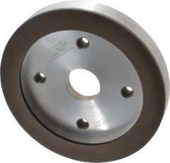 Norton - 6" Diam, 1-1/4" Hole Size, 3/4" Overall Thickness, 120 Grit, Type 6 Tool & Cutter Grinding Wheel - Fine Grade, Diamond, R Hardness, Resinoid Bond - Apex Tool & Supply