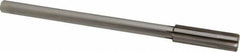 Made in USA - 0.585" Carbide-Tipped 6 Flute Chucking Reamer - Straight Flute, 7/16" Straight Shank, 2" Flute Length, 8" OAL - Apex Tool & Supply