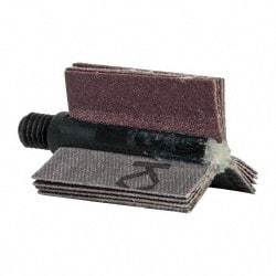 Merit Abrasives - 120 Grit, Coated, Aluminum Oxide Bore Polisher - Fine Grade, 25,000 RPM, Polishes Bores with 5/8 to 1" Diam - Apex Tool & Supply