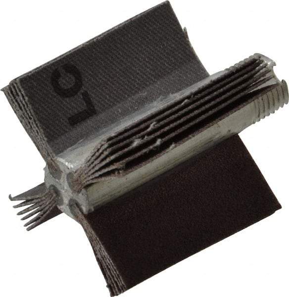Merit Abrasives - 120 Grit, Coated, Aluminum Oxide Bore Polisher - Fine Grade, 22,000 RPM, Polishes Bores with 1 to 1-1/2" Diam - Apex Tool & Supply