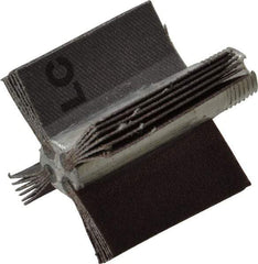 Merit Abrasives - 120 Grit, Coated, Aluminum Oxide Bore Polisher - Fine Grade, 22,000 RPM, Polishes Bores with 1 to 1-1/2" Diam - Apex Tool & Supply