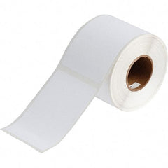 Brady - 4.33" Wide x 2-61/64" Long, White Vinyl Inkjet Label - For BradyJet J2000 - Apex Tool & Supply