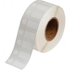 Brady - 1/2" Wide x 1" Long, White Polypropylene Inkjet Label - For BradyJet J2000 - Apex Tool & Supply