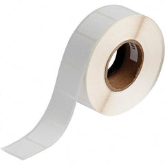 Brady - 1" Wide x 1" Long, White Polypropylene Inkjet Label - For BradyJet J2000 - Apex Tool & Supply
