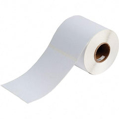 Brady - 6.1" Wide x 4-1/8" Long, White Vinyl Inkjet Label - For BradyJet J2000 - Apex Tool & Supply