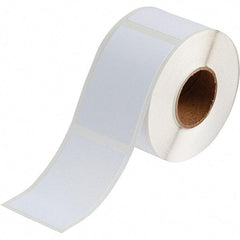 Brady - 3.35" Wide x 2-11/64" Long, White Polyester Inkjet Label - For BradyJet J2000 - Apex Tool & Supply