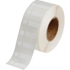 Brady - 3/8" Wide x 1" Long, White Polypropylene Inkjet Label - For BradyJet J2000 - Apex Tool & Supply