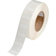 Brady - 1/4" Wide x 53/64" Long, White Polypropylene Inkjet Label - For BradyJet J2000 - Apex Tool & Supply