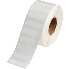 Brady - 1/2" Wide x 2" Long, White Polypropylene Inkjet Label - For BradyJet J2000 - Apex Tool & Supply
