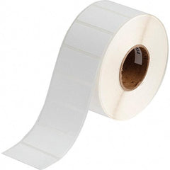 Brady - 1" Wide x 2" Long, White Polypropylene Inkjet Label - For BradyJet J2000 - Apex Tool & Supply