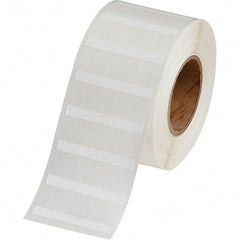 Brady - 1/4" Wide x 2" Long, White Polypropylene Inkjet Label - For BradyJet J2000 - Apex Tool & Supply