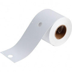 Brady - 5-3/4" Wide x 3-1/4" Long, White Polyester Inkjet Label - For BradyJet J2000 - Apex Tool & Supply