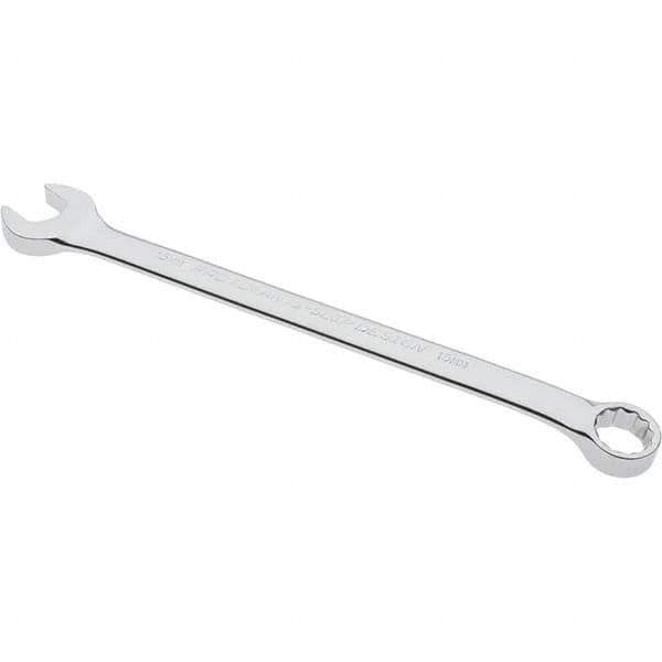 Blackhawk by Proto - 14mm 12 Point Offset Combination Wrench - 15° Offset Angle, 8-46/73" OAL, Steel, Chrome Finish - Apex Tool & Supply