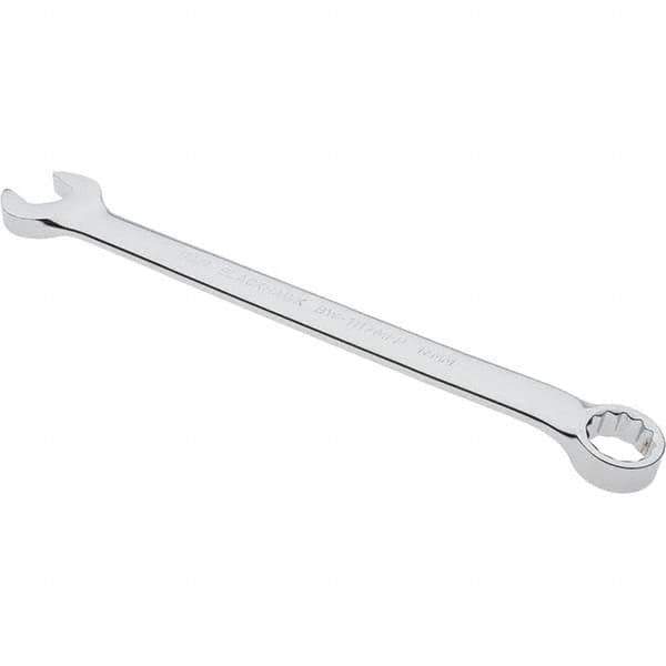 Blackhawk by Proto - 17mm 12 Point Offset Combination Wrench - 15° Offset Angle, 10.14" OAL, Steel, Chrome Finish - Apex Tool & Supply