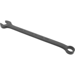Blackhawk by Proto - 11mm 12 Point Offset Combination Wrench - 15° Offset Angle, 6-81/89" OAL, Steel, Black Finish - Apex Tool & Supply