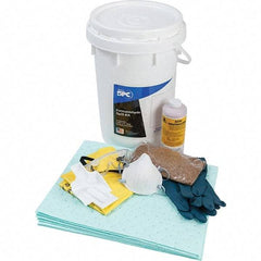 Brady SPC Sorbents - 9 Gal Capacity Hazardous Materials Spill Kit - 6.5 Gal Polyethylene Bucket - Apex Tool & Supply