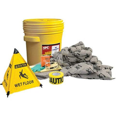 Brady SPC Sorbents - 17 Gal Capacity Universal Spill Kit - 20 Gal Polyethylene Drum - Apex Tool & Supply
