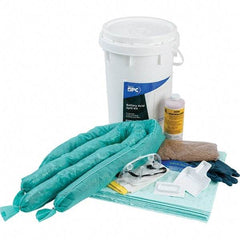 Brady SPC Sorbents - 9 Gal Capacity Hazardous Materials Spill Kit - 6.5 Gal Polyethylene Bucket - Apex Tool & Supply