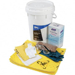 Brady SPC Sorbents - 9 Gal Capacity Hazardous Materials Spill Kit - 6.5 Gal Polyethylene Bucket - Apex Tool & Supply