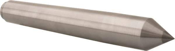 Riten - 1.289" Head Diam, Carbide-Tipped Steel Standard Point Solid Dead Center - B&S 10 Brown & Sharpe Taper, 1.289" Point Diam, 2-1/4" Point Length, 8-9/16" OAL - Apex Tool & Supply