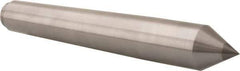 Riten - 1.289" Head Diam, Carbide-Tipped Steel Standard Point Solid Dead Center - B&S 10 Brown & Sharpe Taper, 1.289" Point Diam, 2-1/4" Point Length, 8-9/16" OAL - Apex Tool & Supply