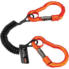 Ergodyne - Polyurethane Hard Hat Lanyard - Carabiner Attachment, Black, Compatible with All Hard Hats - Apex Tool & Supply