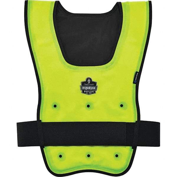 Ergodyne - Size L/XL, Lime Cooling Vest - 40 to 52" Chest, Hook & Loop, Nylon - Apex Tool & Supply