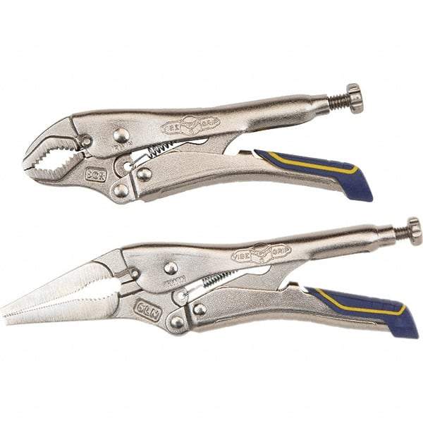Irwin - Locking Pliers Plier Type: Locking Pliers Jaw Style: Long Nose; Curved - Apex Tool & Supply
