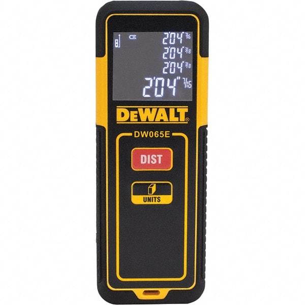 DeWALT - Laser & Ultrasonic Distance Finders Type: Laser Maximum Distance (Feet): 65.00 - Apex Tool & Supply
