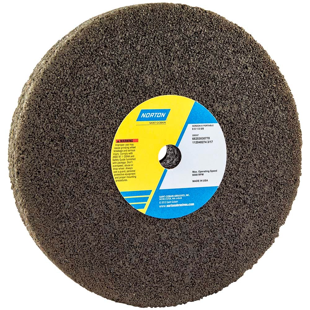 Norton - Tool & Cutter Grinding Wheels Wheel Type: Type 1 Wheel Diameter (Inch): 8 - Apex Tool & Supply