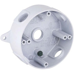 Hubbell-Raco - 5-1/4 x 4.203 x 1-5/8" Aluminum Round Weather Resistant Outlet Box - Apex Tool & Supply