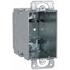 Hubbell-Raco - 4.22 x 2 x 3-1/2" Steel Rectangular Device Box - Apex Tool & Supply