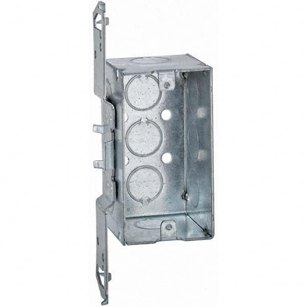 Hubbell-Raco - 7 x 2-3/8 x 2.188" Steel Rectangular Device Box - Apex Tool & Supply